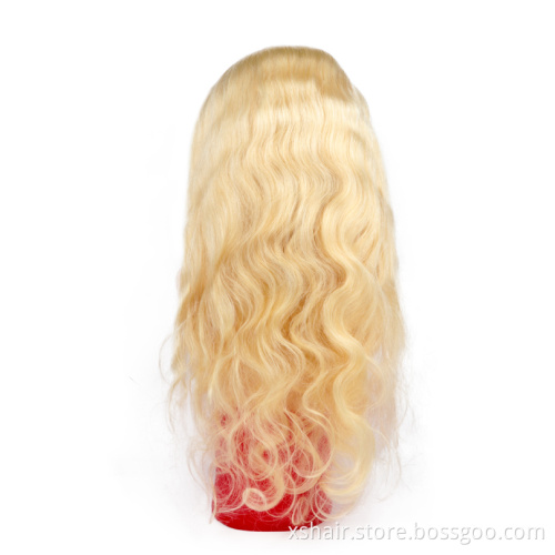 Hair Vendors Xuchang Factory Henan Factory 613 Ombre Virgin Body Wave Wavy Human Hair Lace Frontal Wigs Vendors